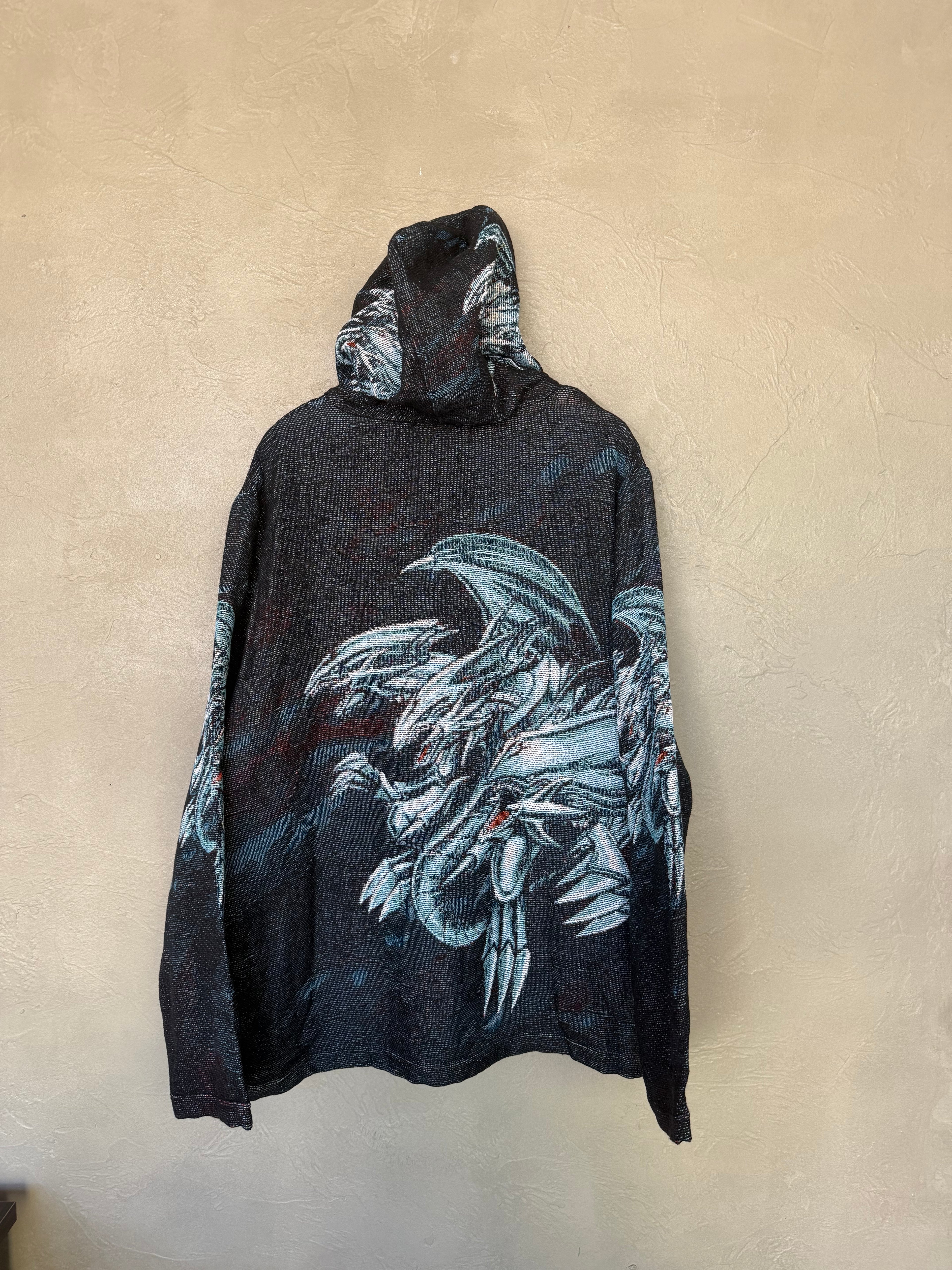 Blue Eyes White Dragon Tapestry Hoodie