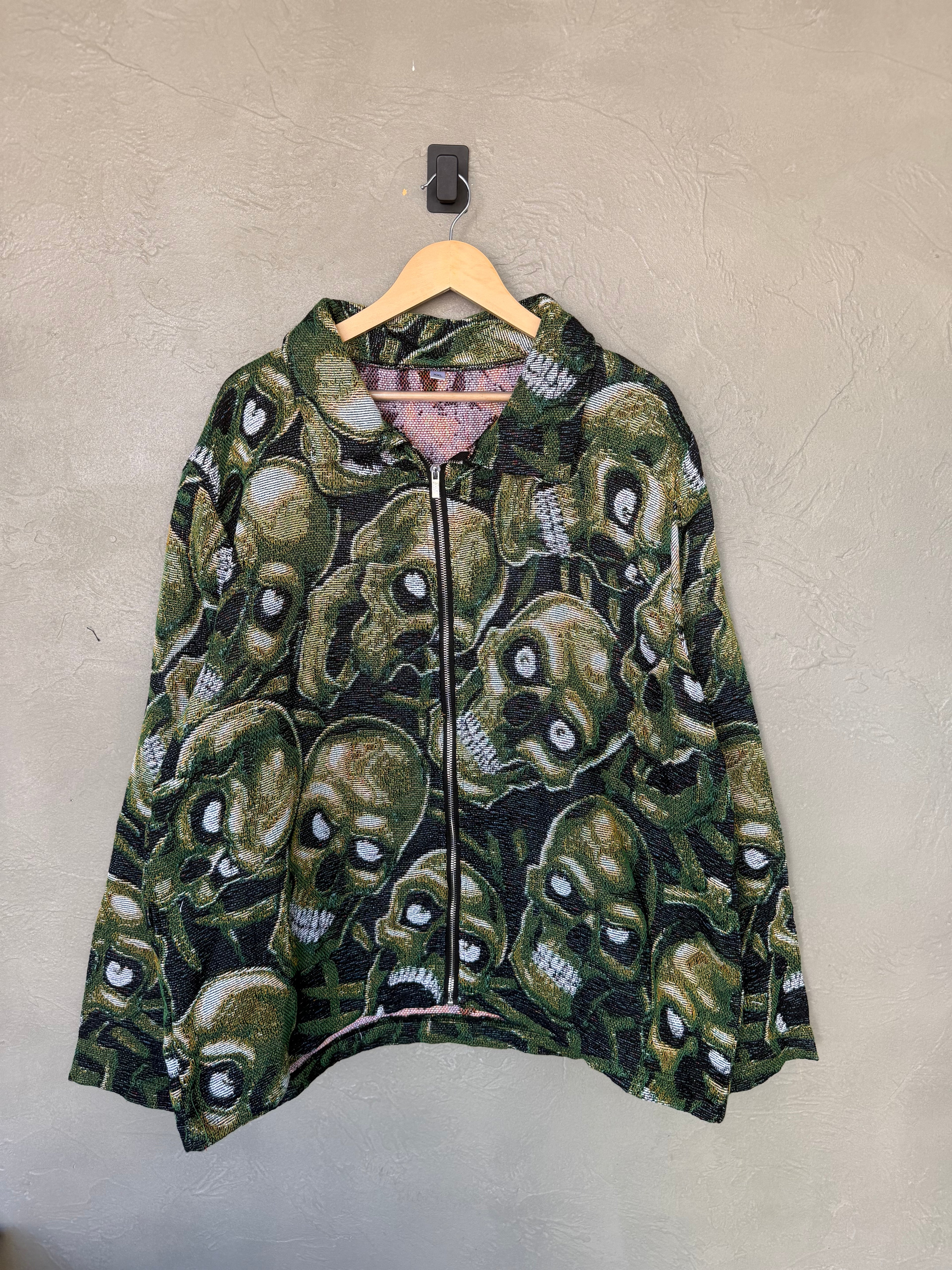 Green Skull Tapestry Jacket
