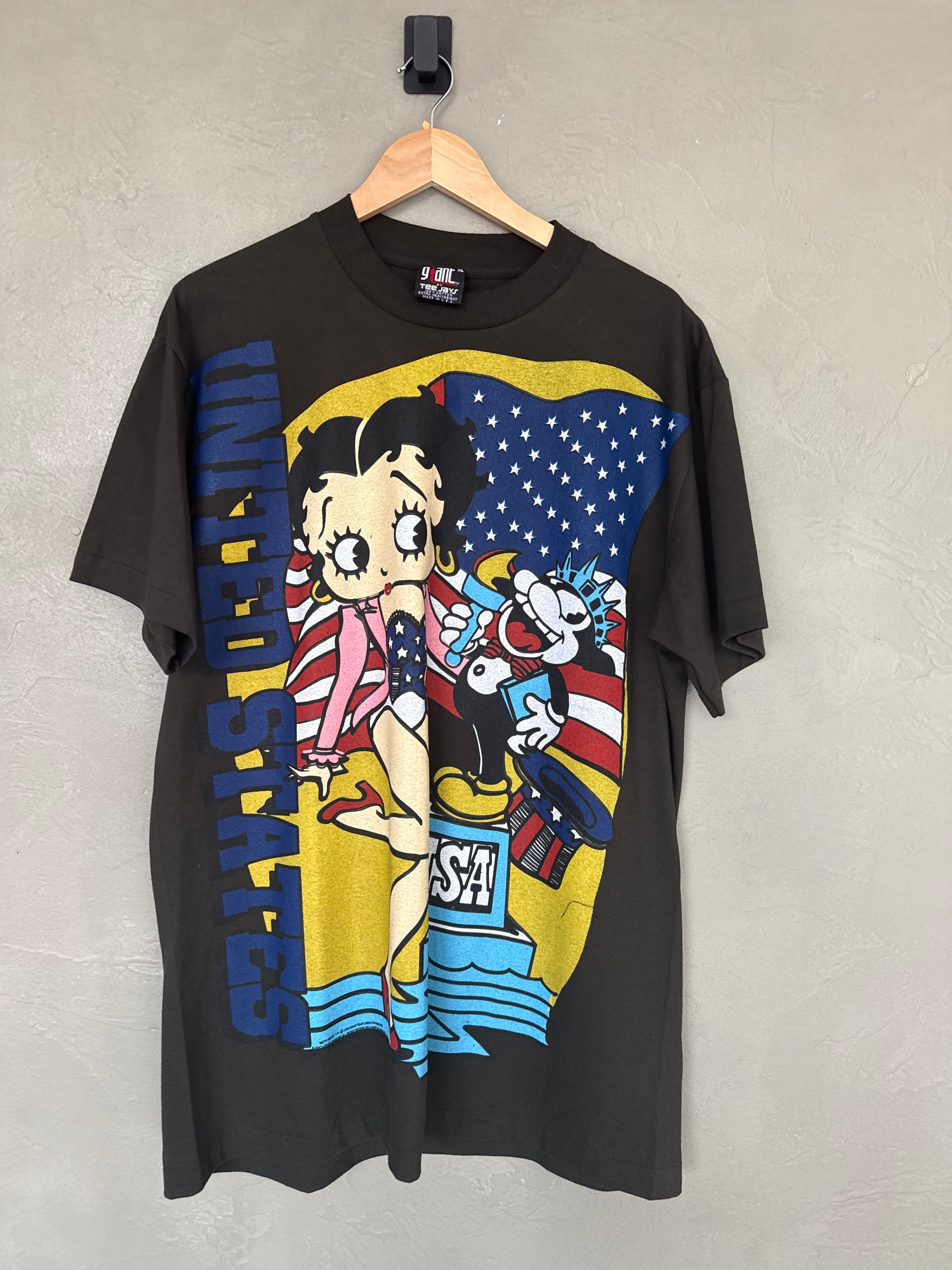 Betty Boop Statue Of Liberty Tee