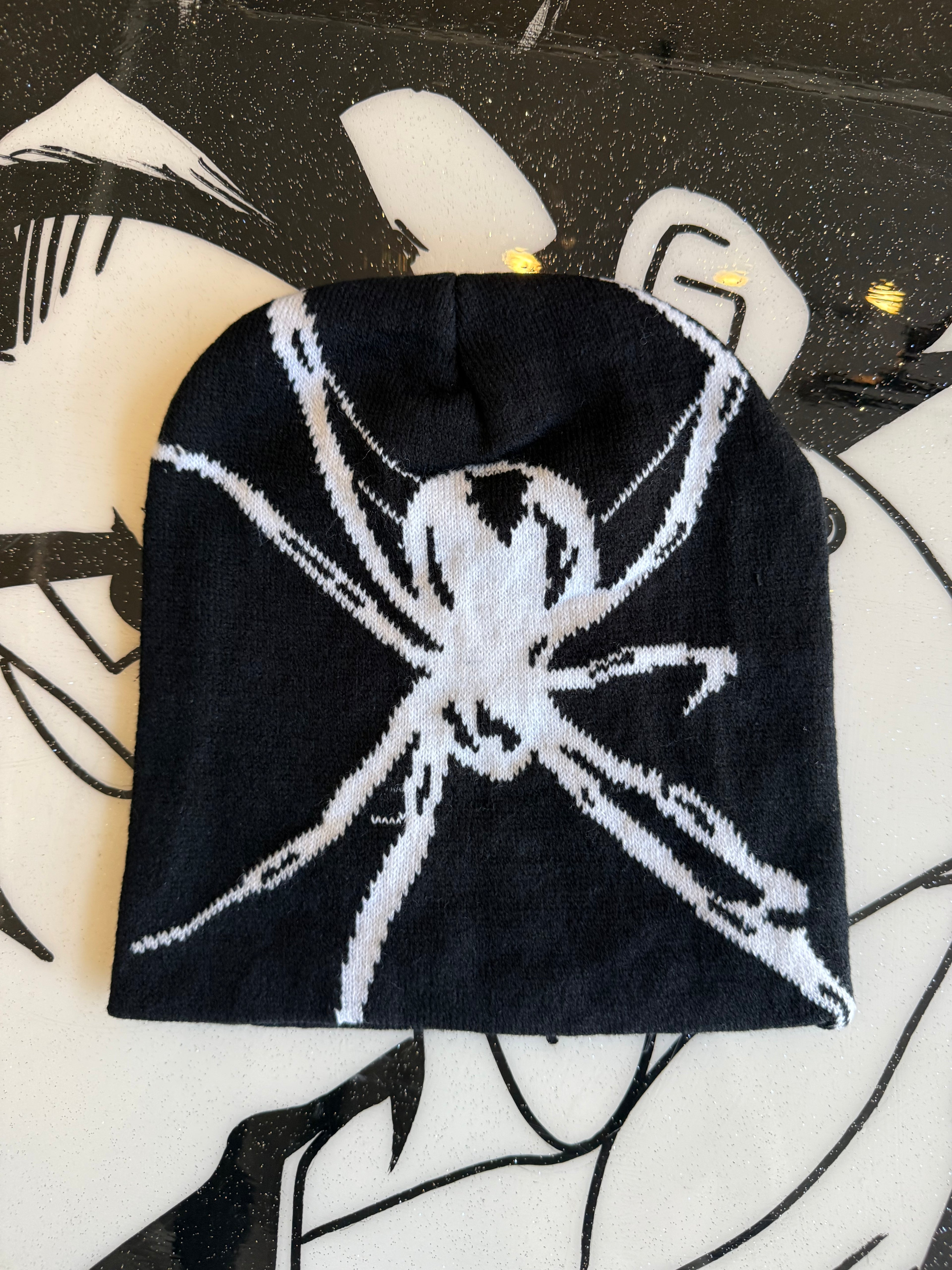 Black & White Spider Beanie