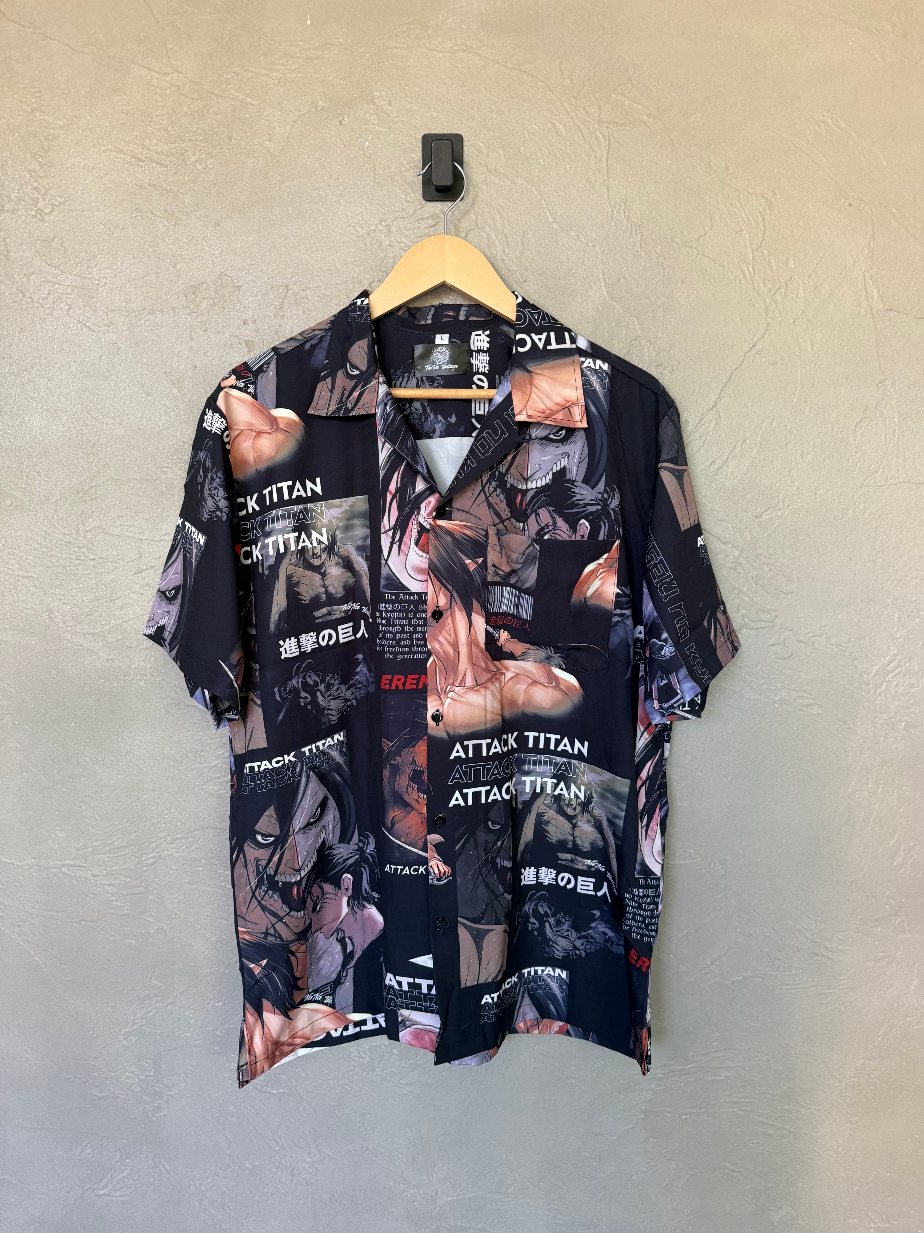 Attack On Titan Button Up