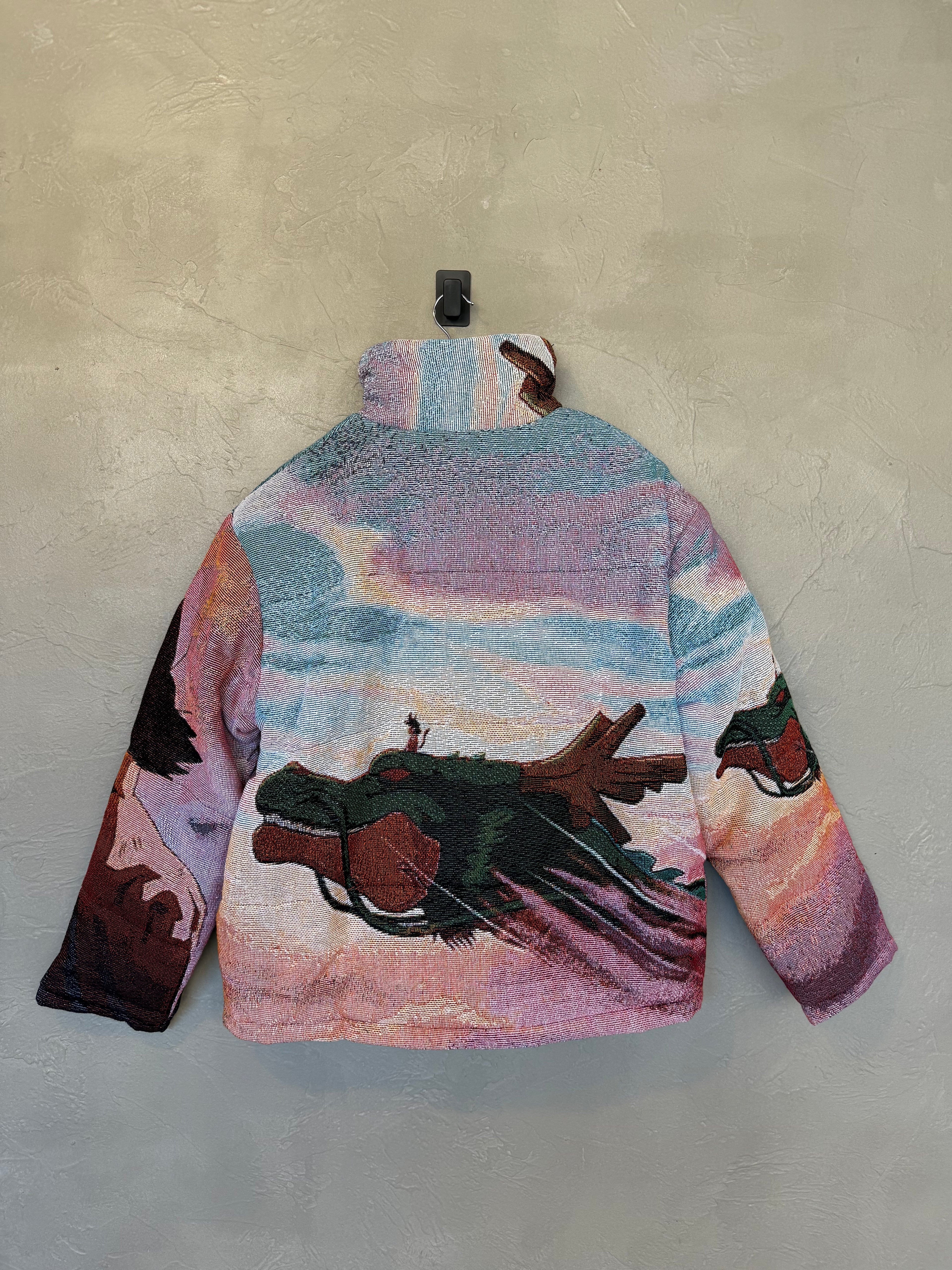 Goku Tapestry Puffer Jacket