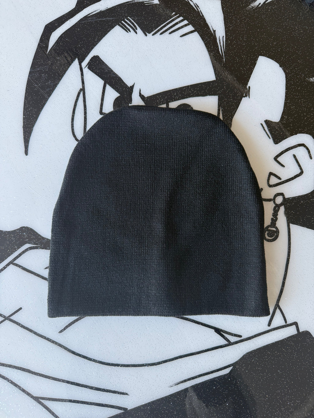 Black & Hot Pink Beanie