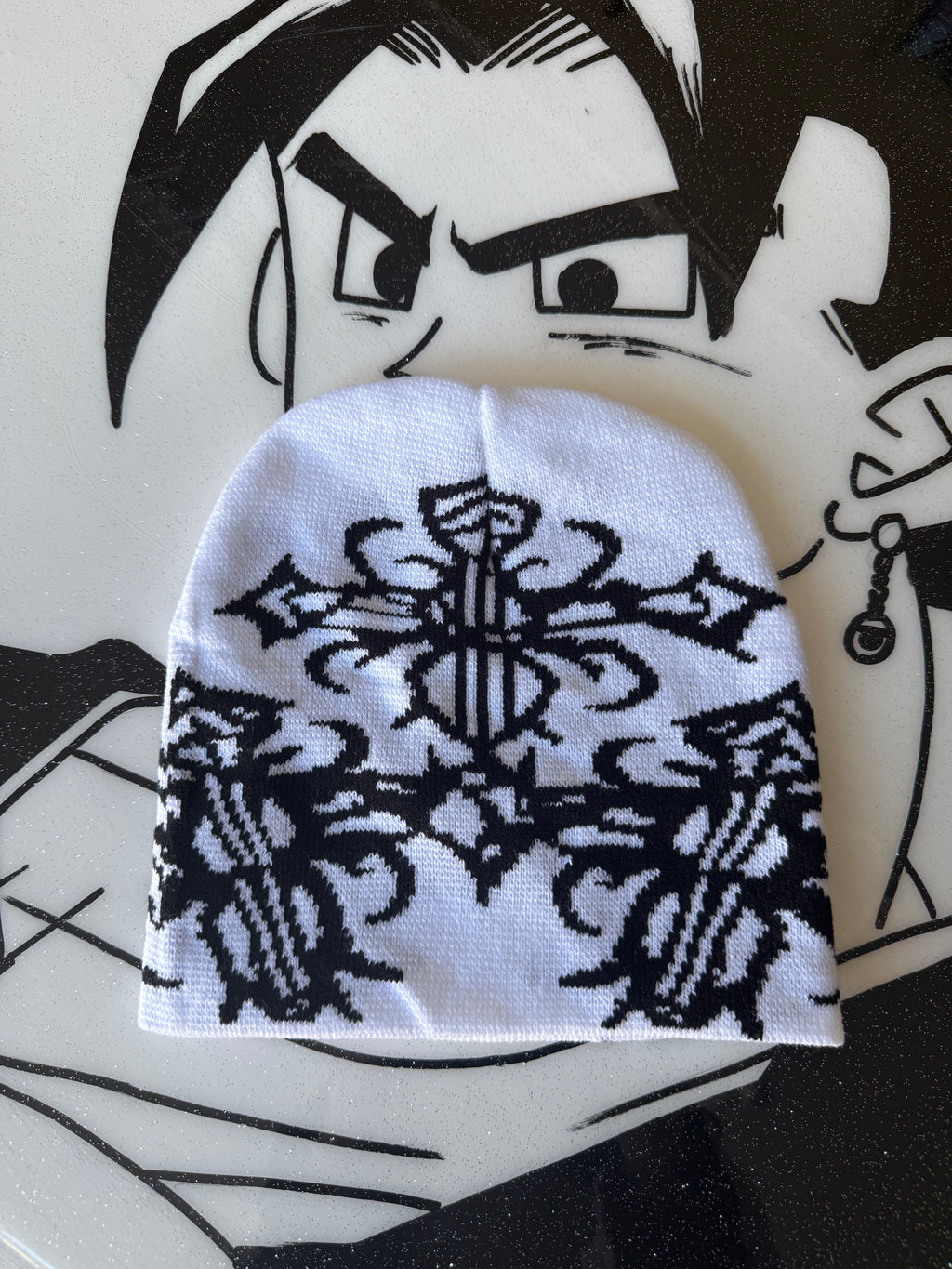 White Y2K Style Beanie