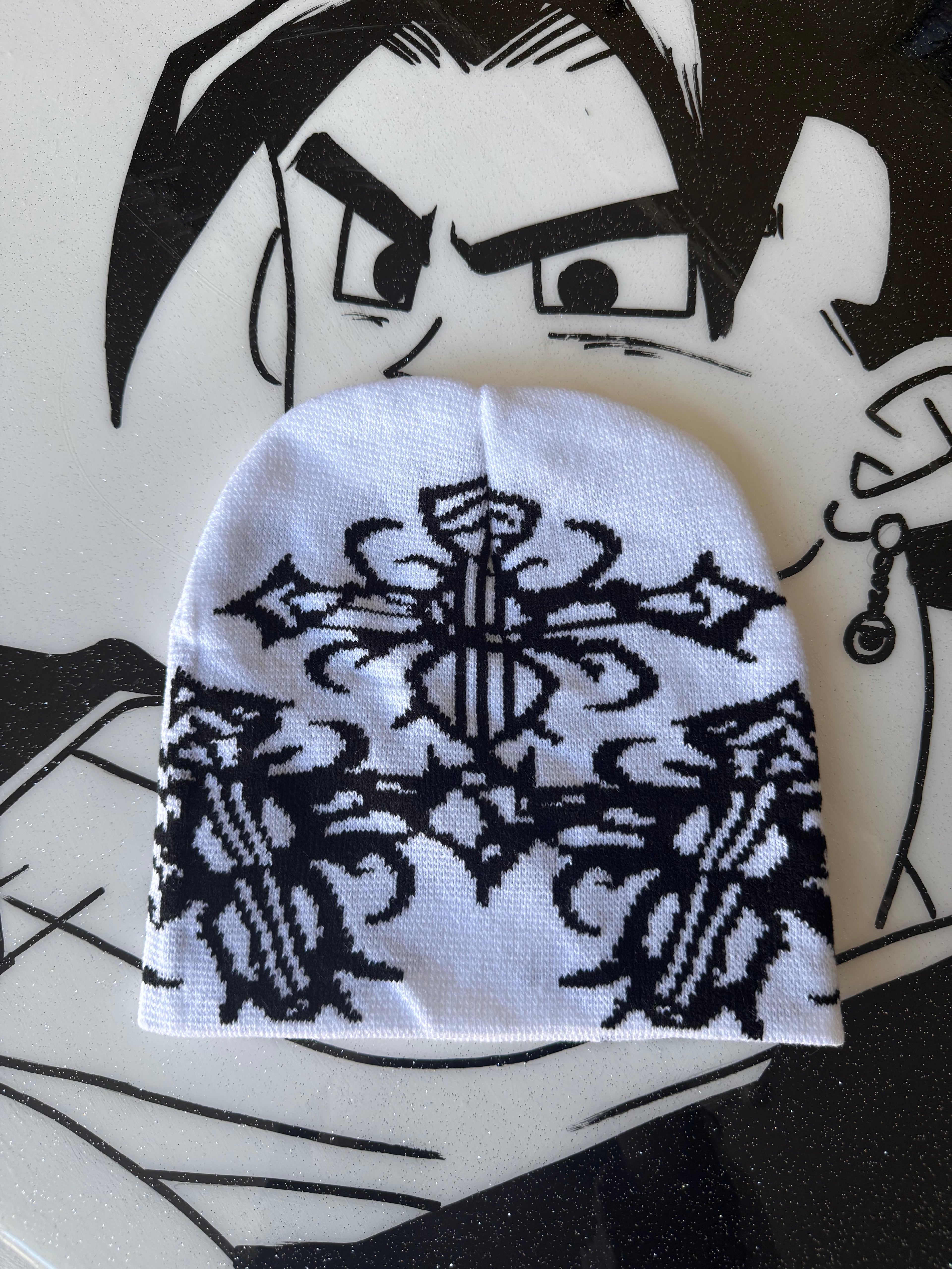 White Y2K Style Beanie