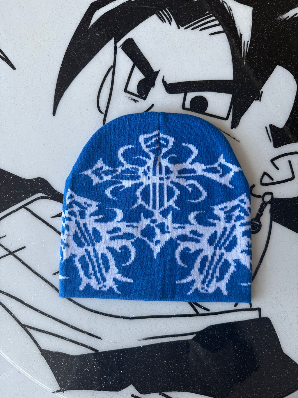 Blue Y2K Beanie