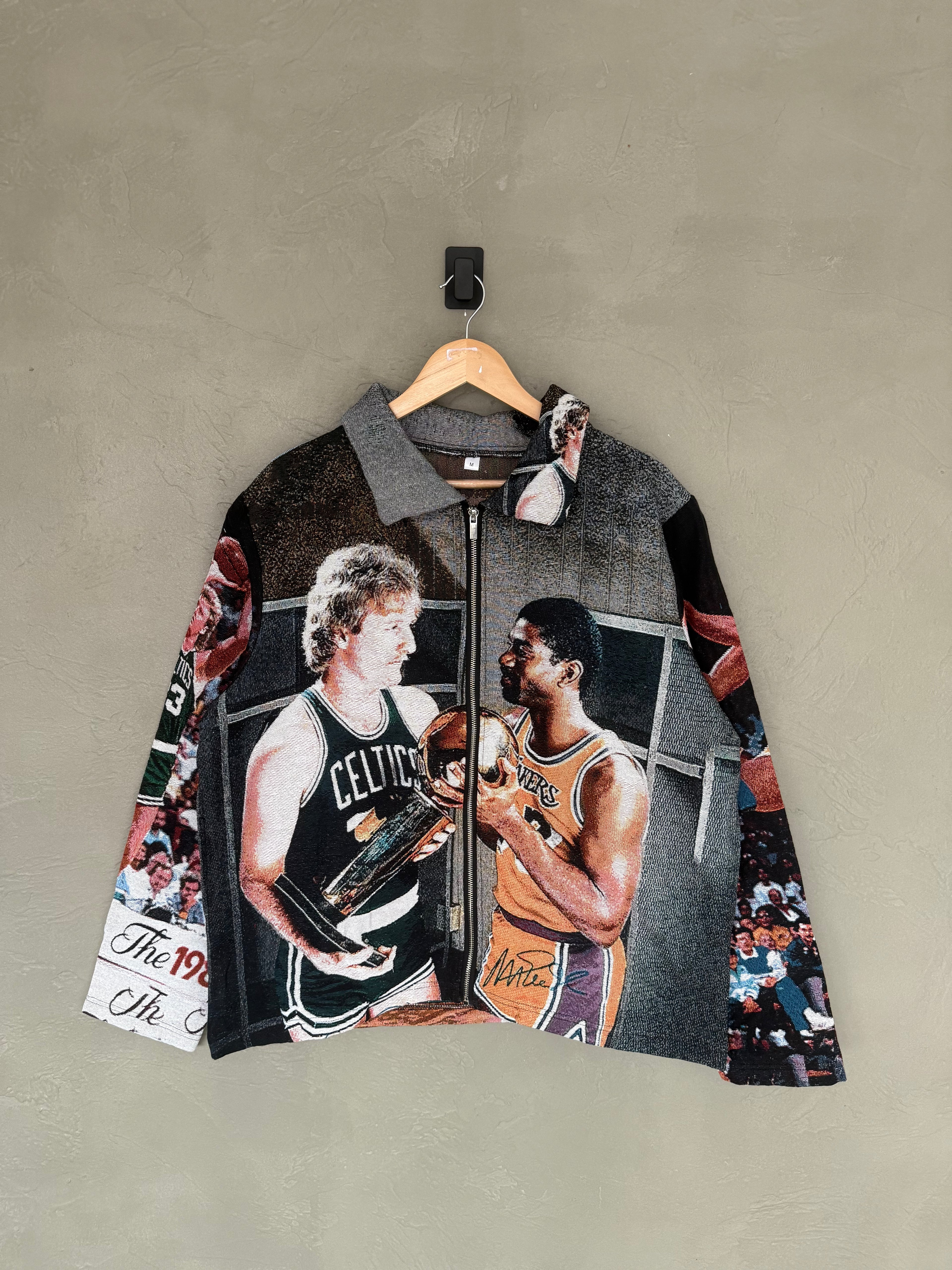 Larry Bird Magic Johnson Tapestry Jacket