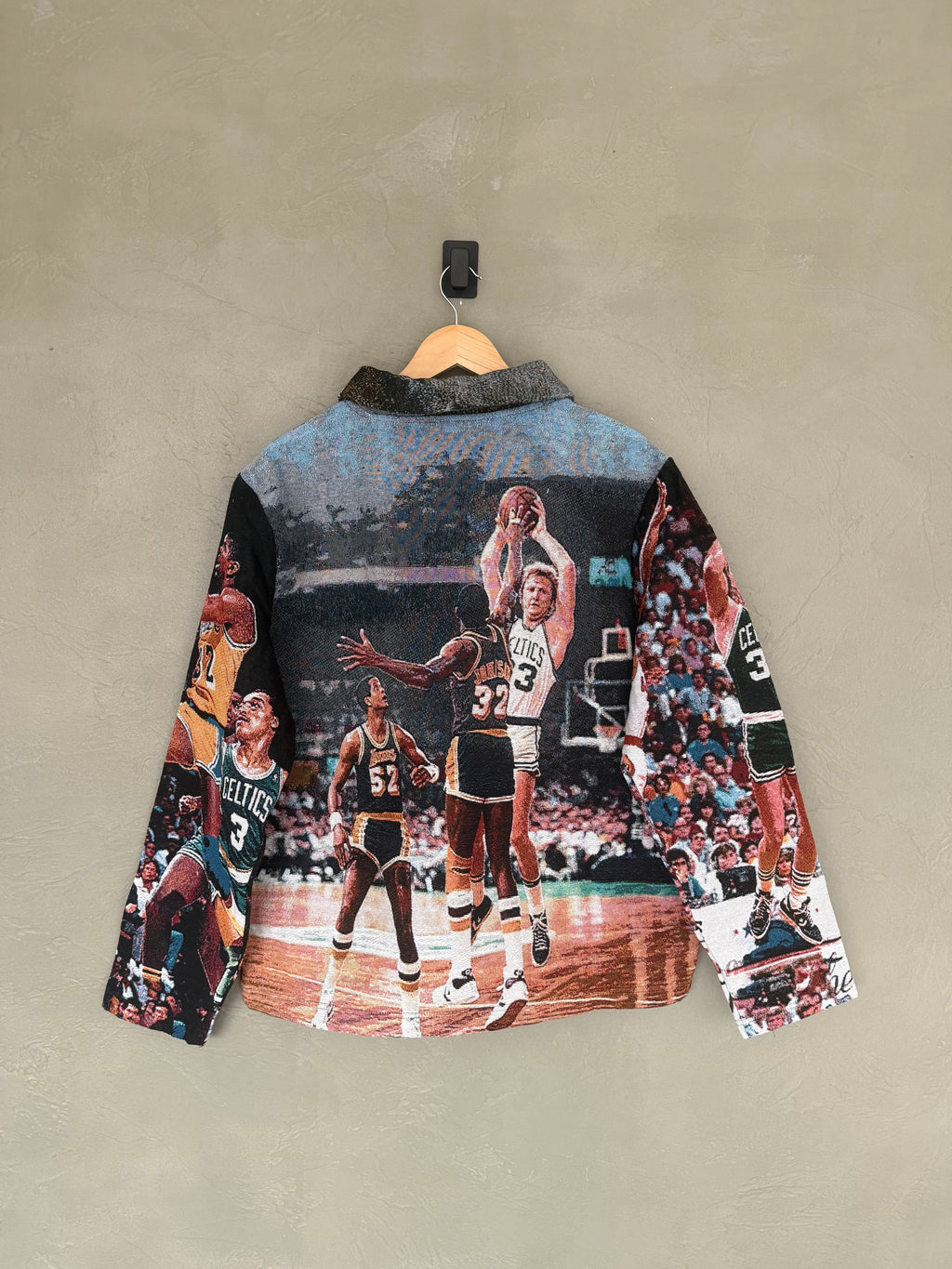 Larry Bird Magic Johnson Tapestry Jacket