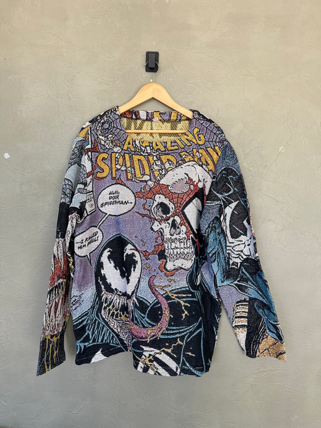 Venom Killed Spiderman Tapestry Sweatshirt