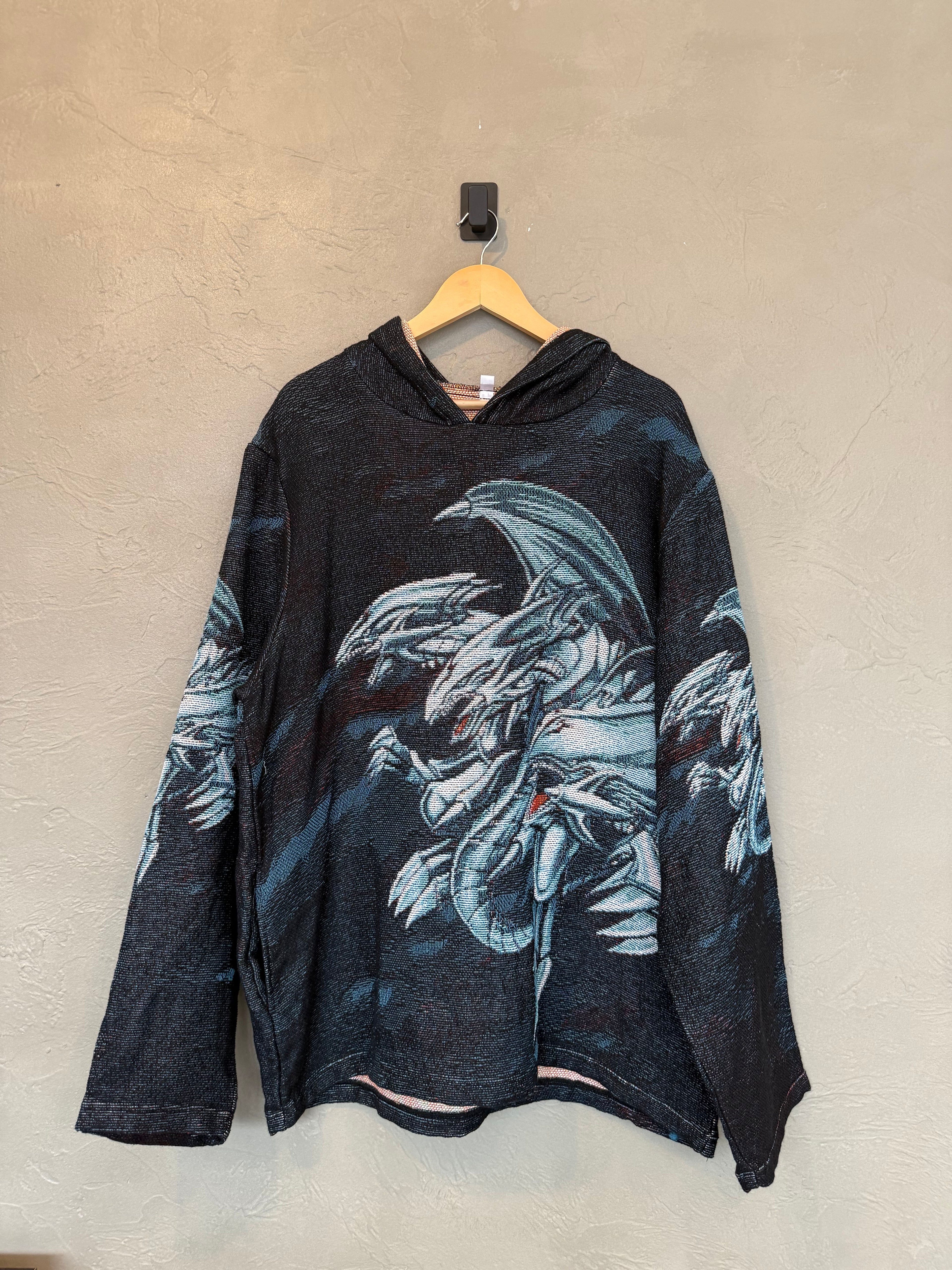 Blue Eyes White Dragon Tapestry Hoodie