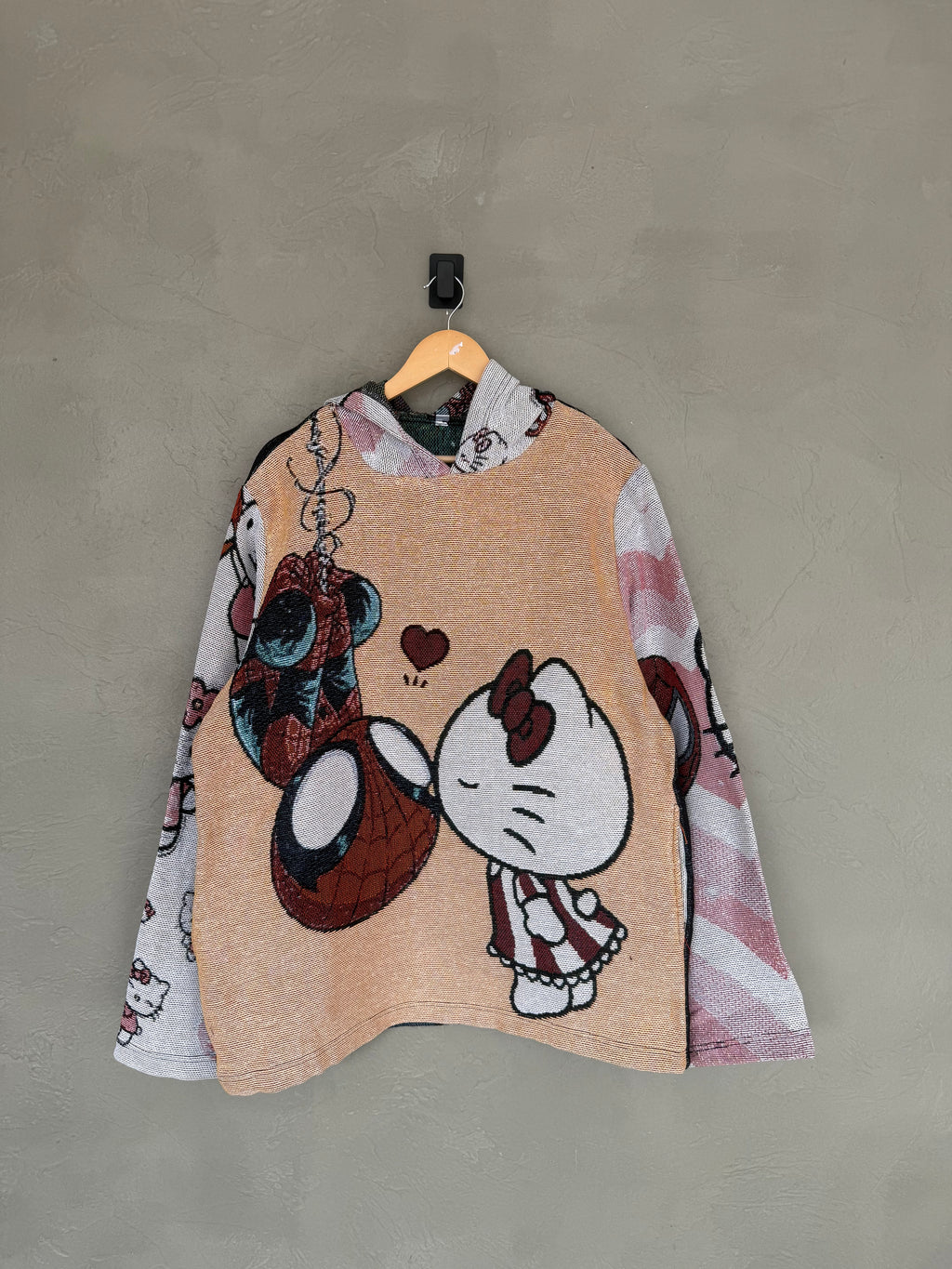 Hello Kitty Spider-Man Tapestry Hoodie
