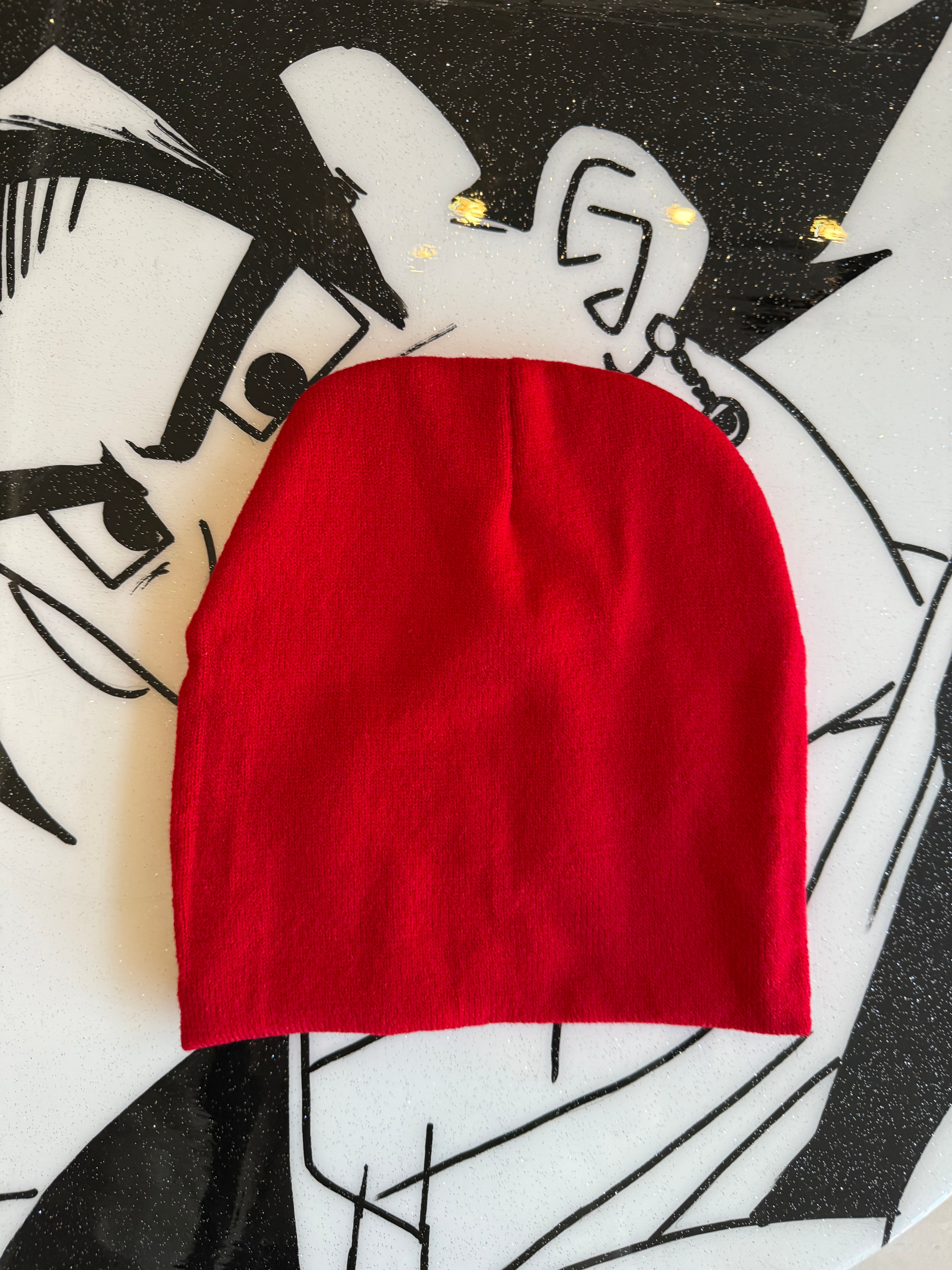 Red & White Chucky Beanie