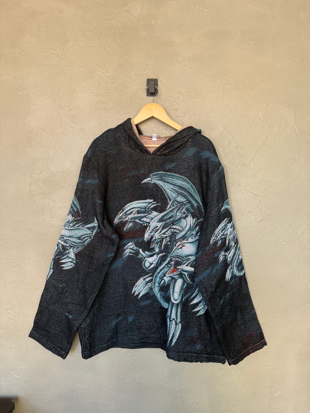 Blue Eyes White Dragon Tapestry Hoodie