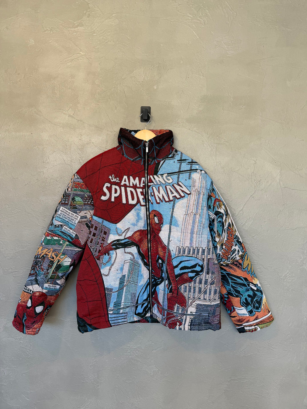 The Amazing Spider-Man Tapestry Puffer Jacket