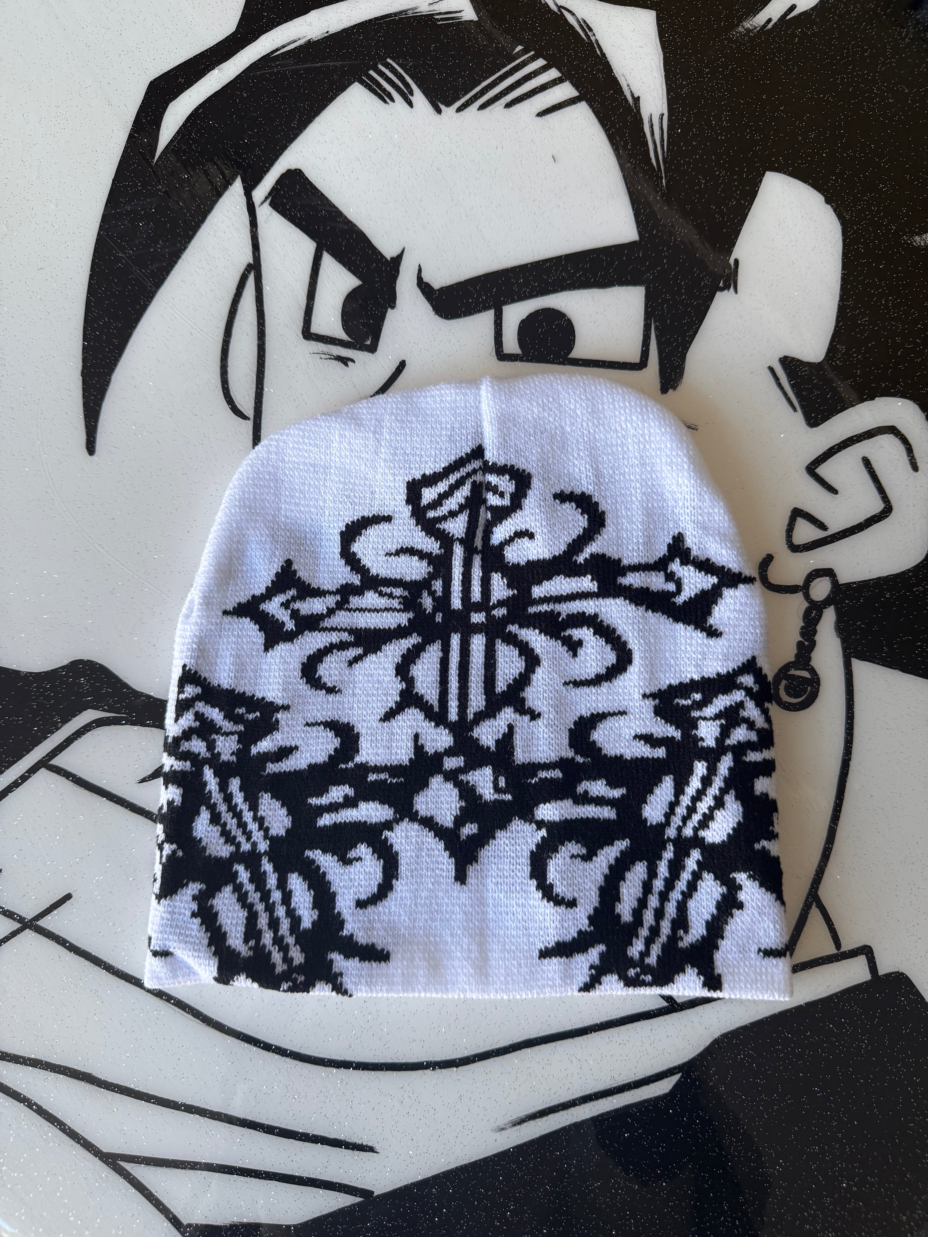 White Y2K Style Beanie