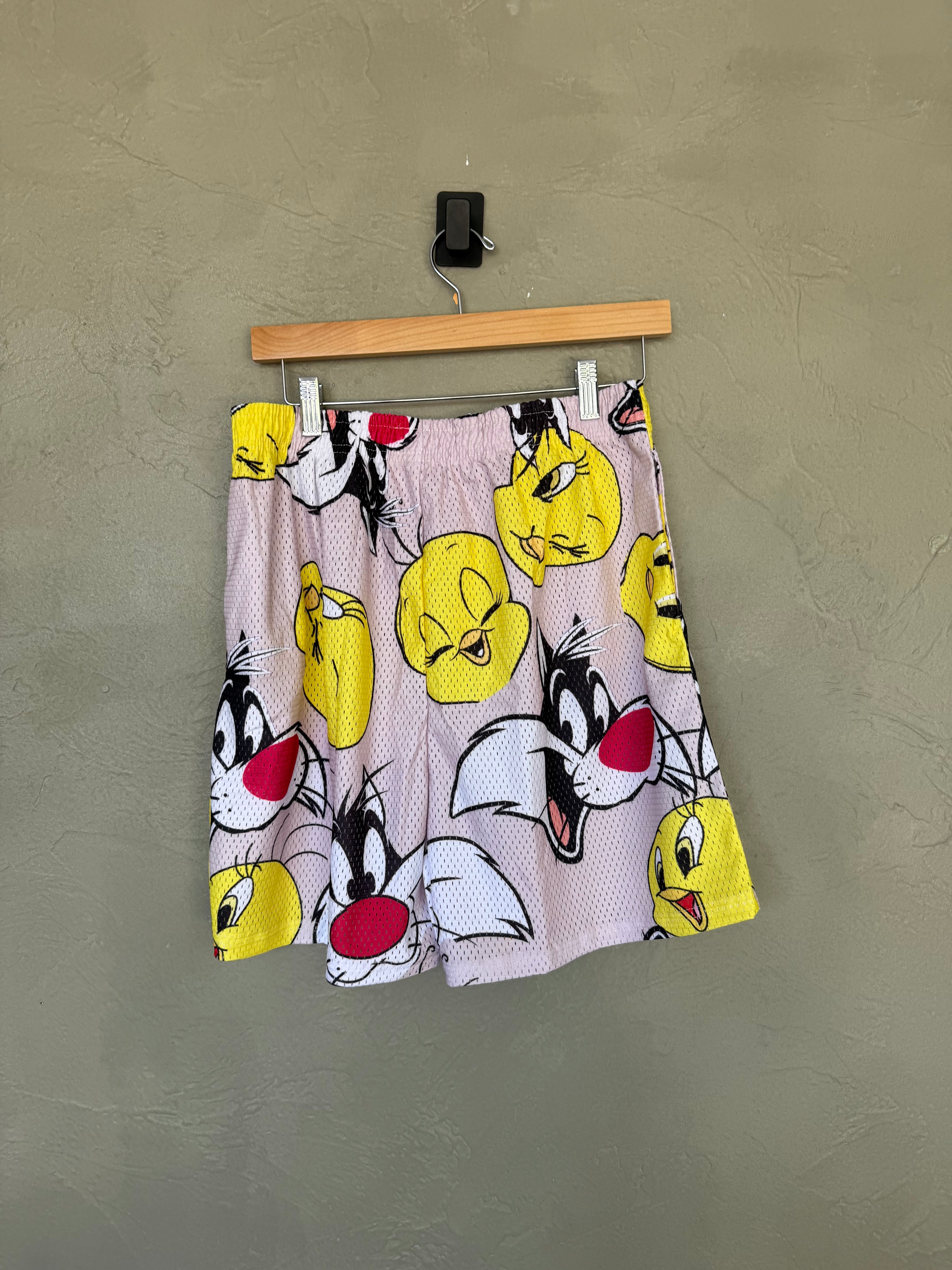Tweety Bird Mesh Shorts