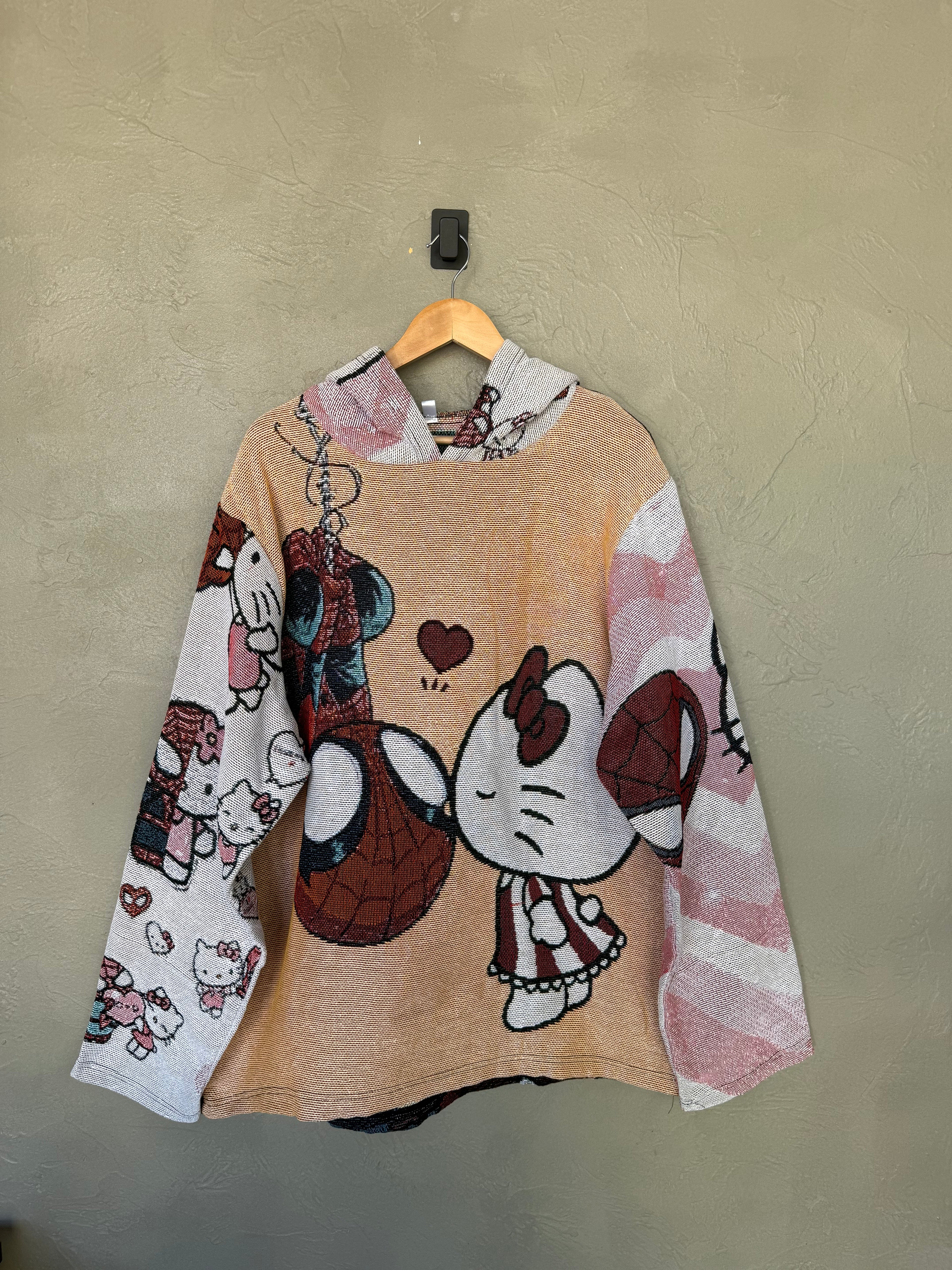 Hello Kitty Spider-Man Tapestry Hoodie