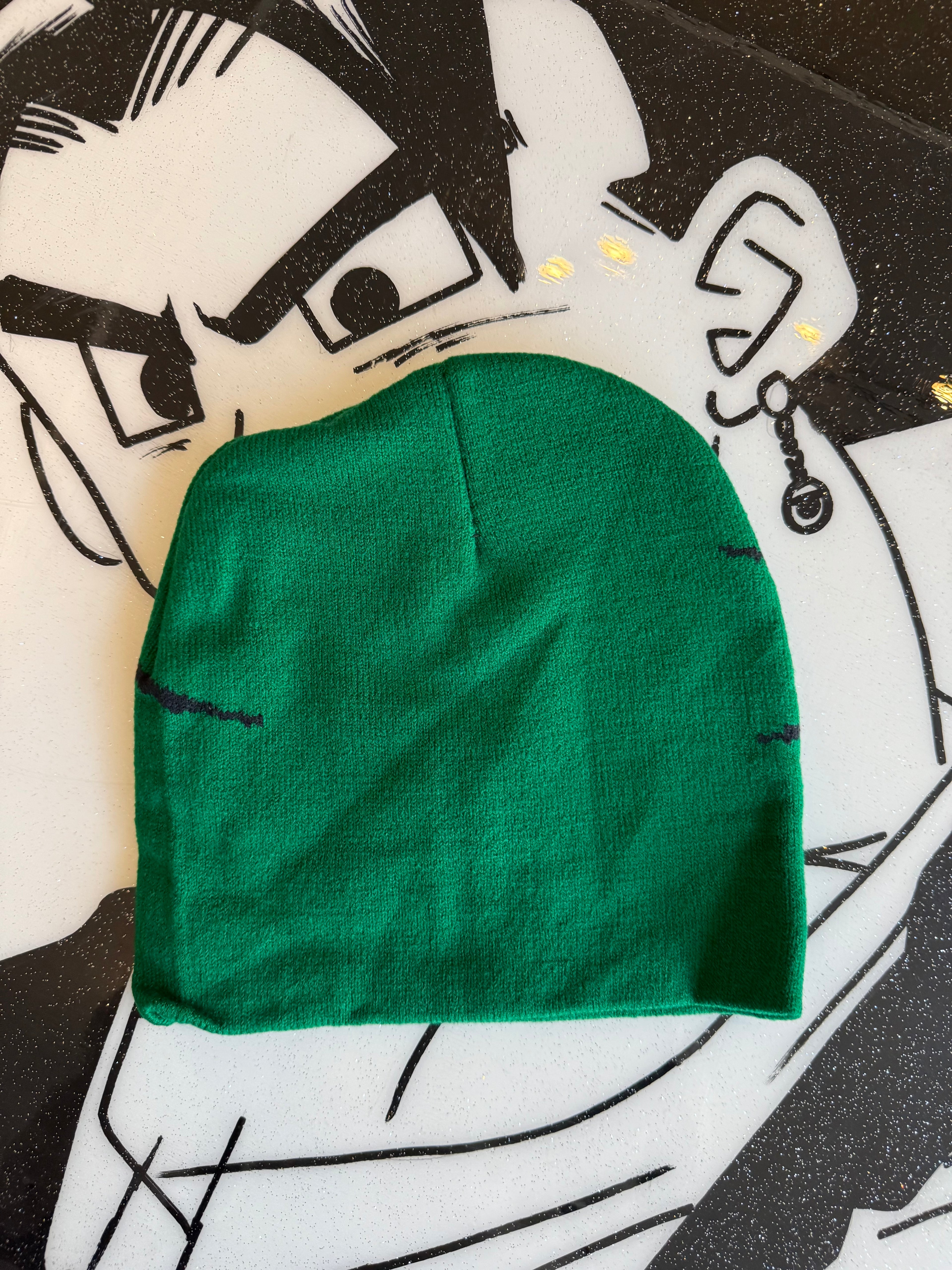 Green & Black Spider Beanie