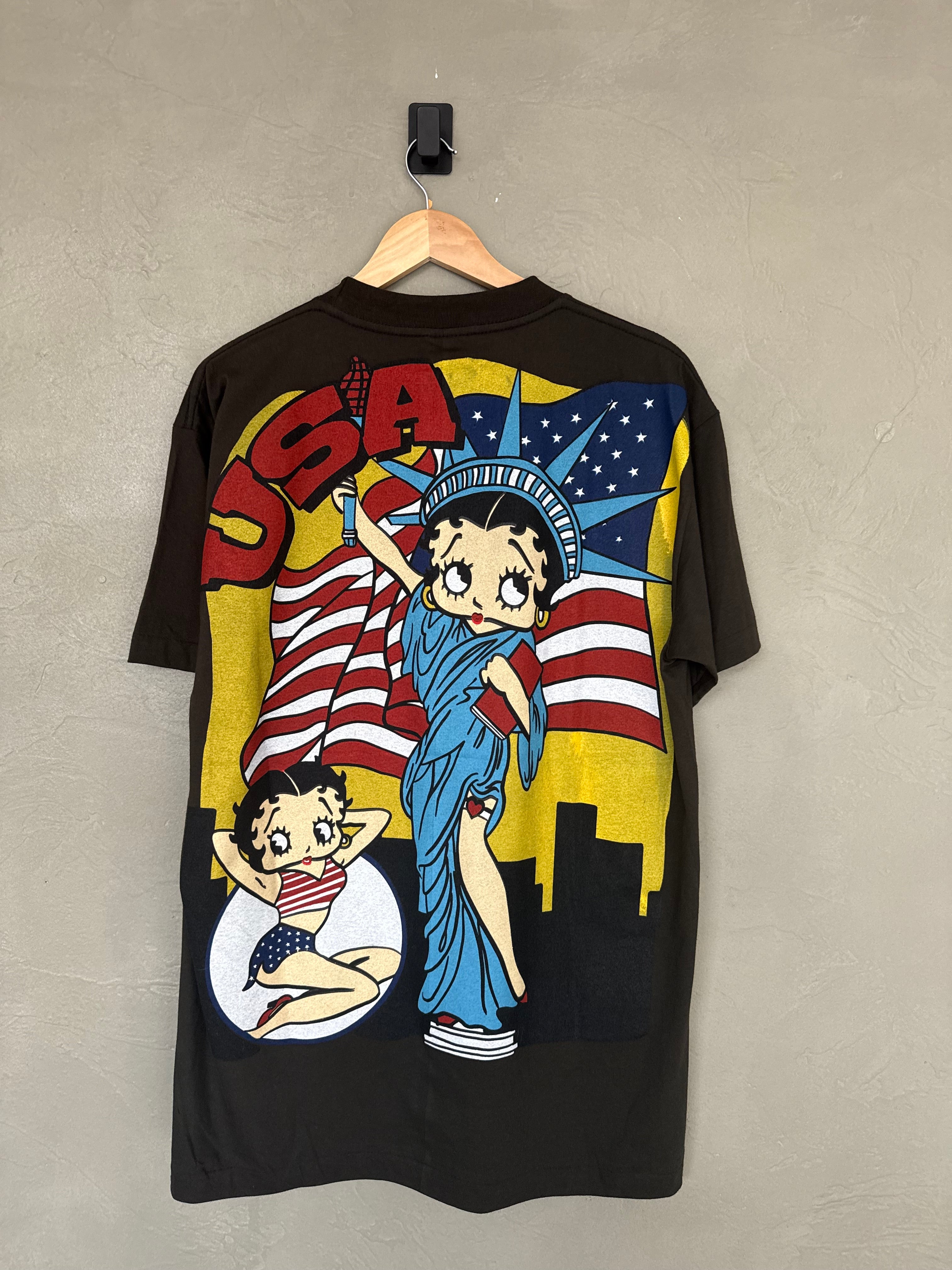 Betty Boop Statue Of Liberty Tee