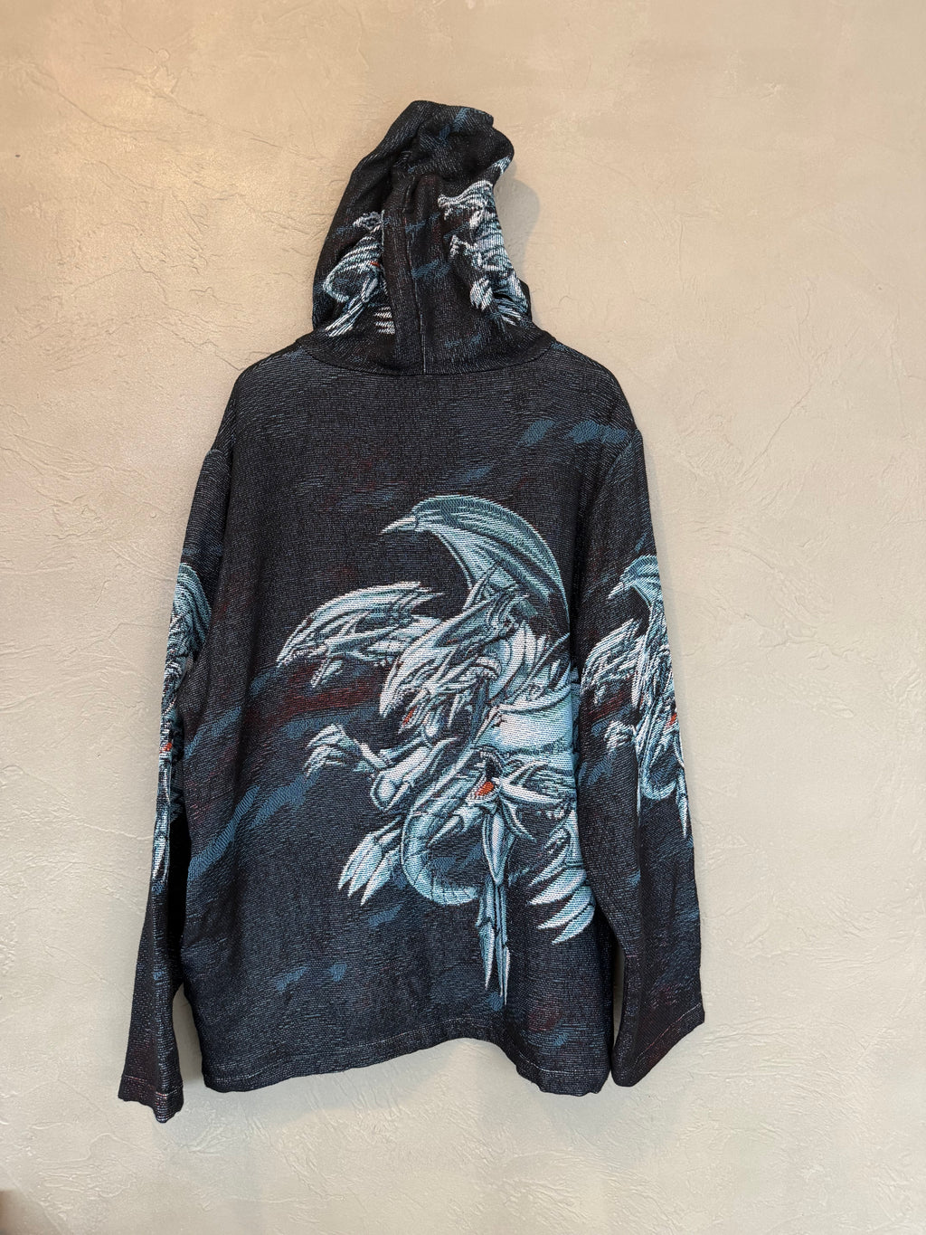 Blue Eyes White Dragon Tapestry Hoodie