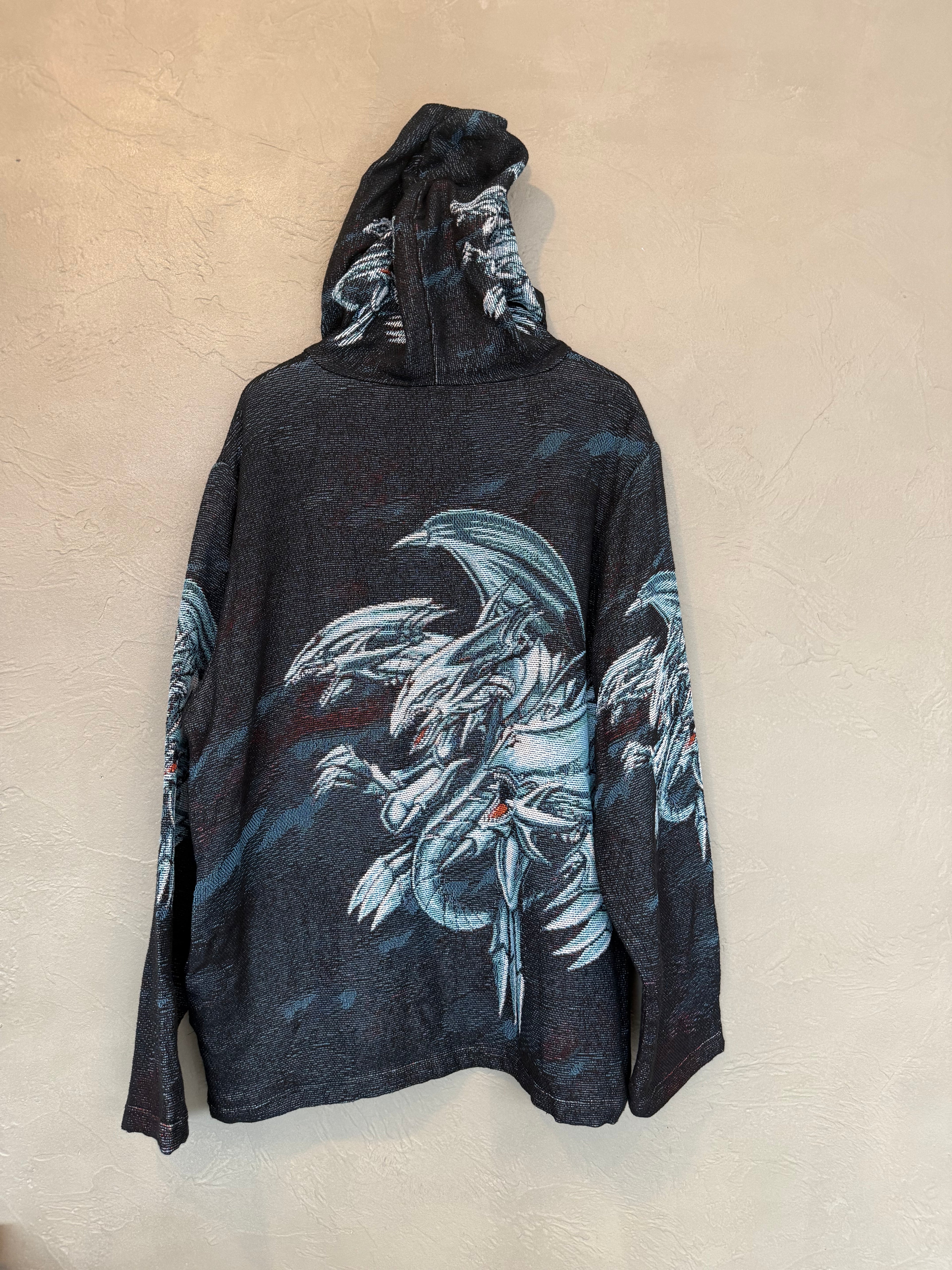 Blue Eyes White Dragon Tapestry Hoodie
