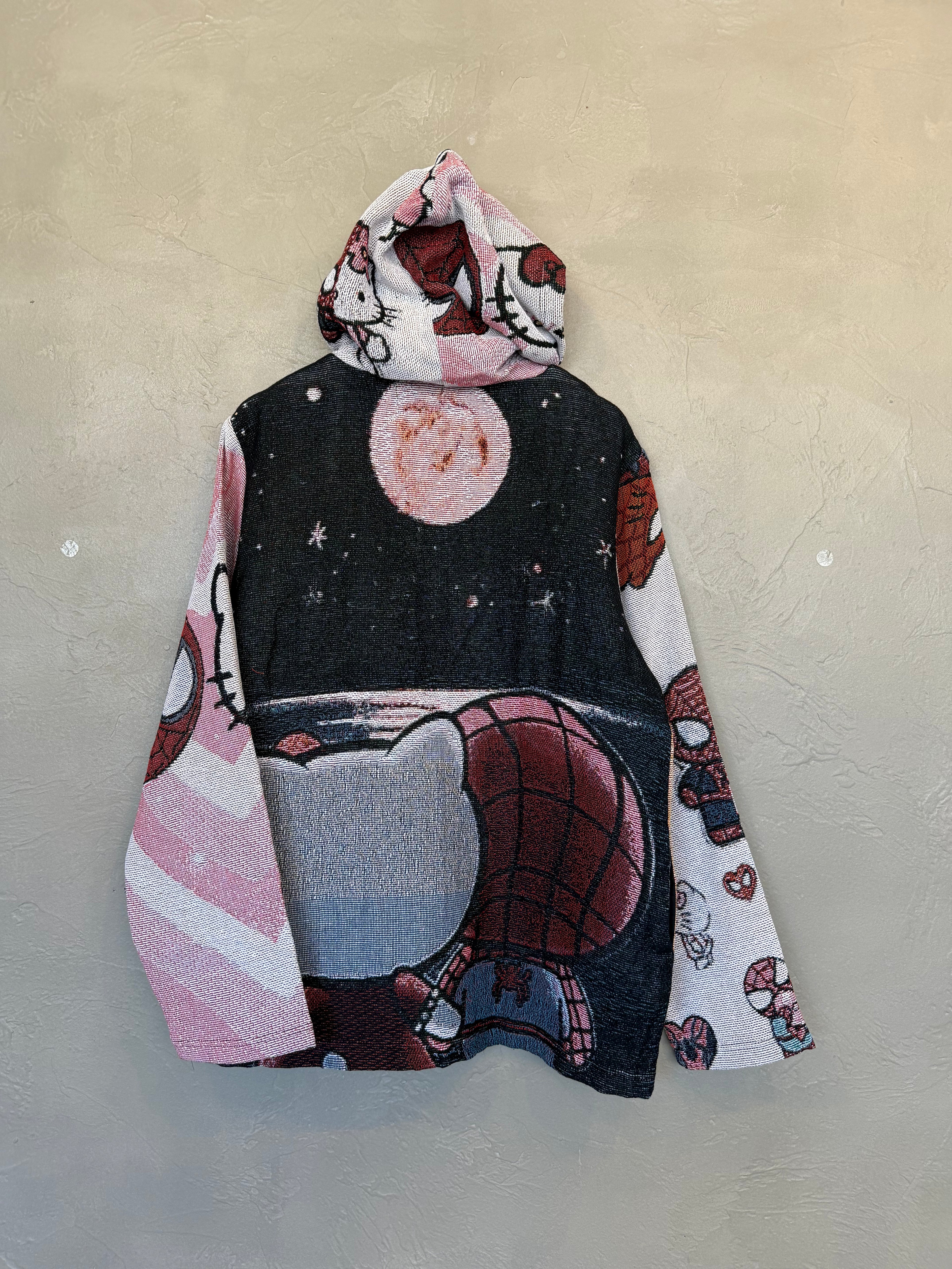 Hello Kitty Spiderman Tapestry Hoodie