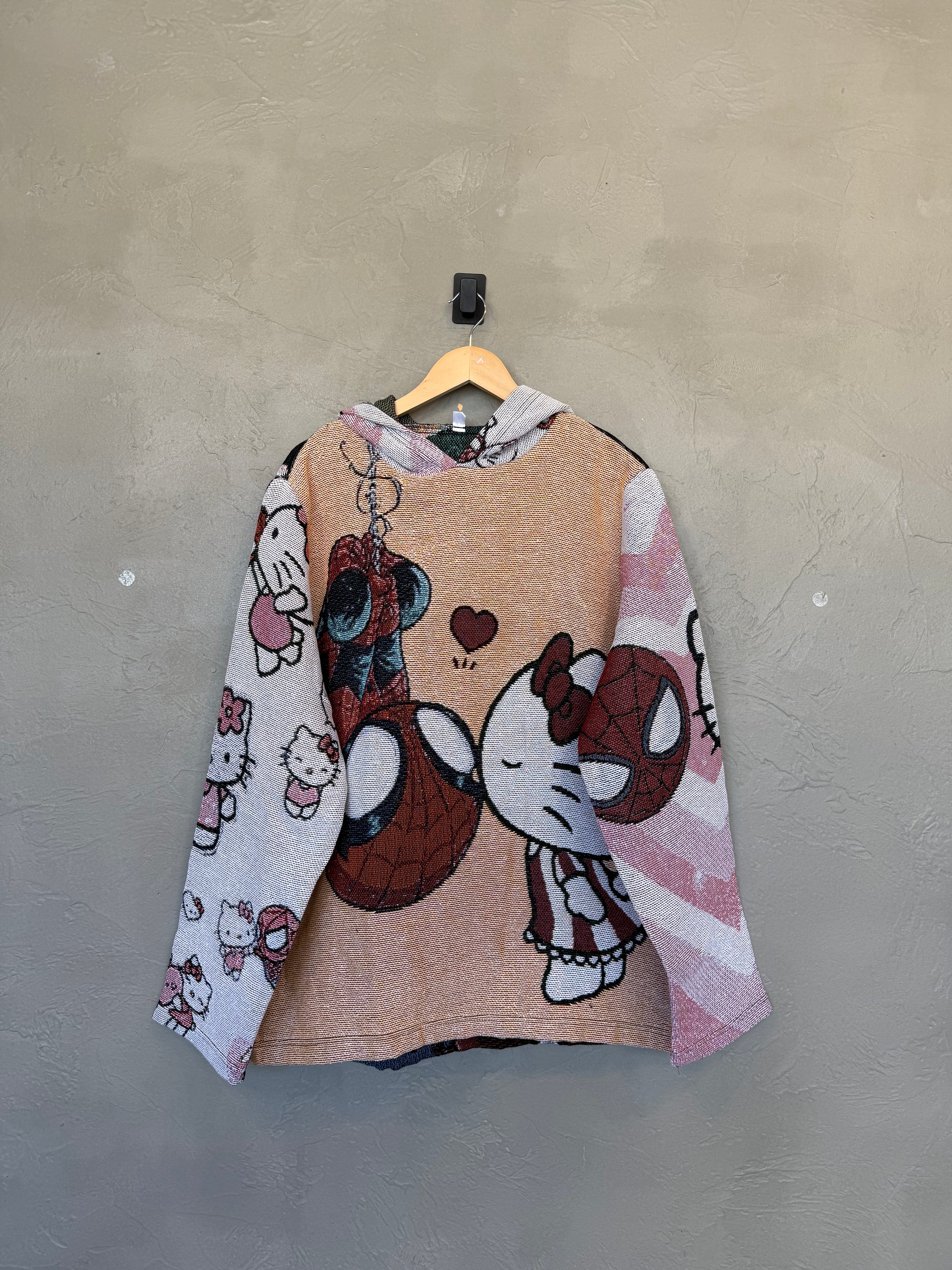 Hello Kitty Spiderman Tapestry Hoodie