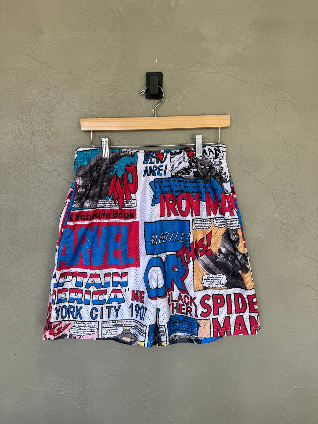 Marvel Comics Mesh Shorts