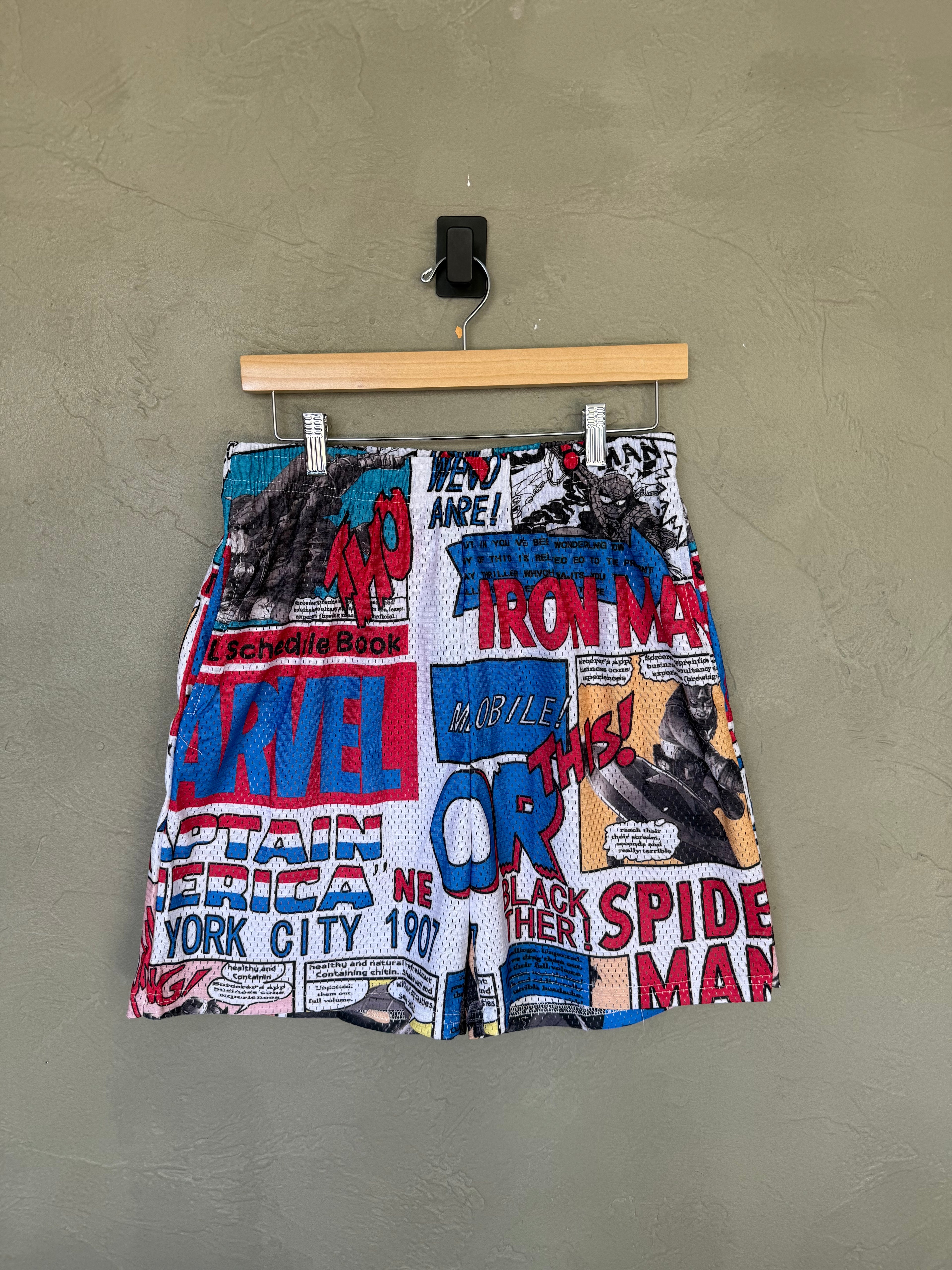 Marvel Comics Mesh Shorts