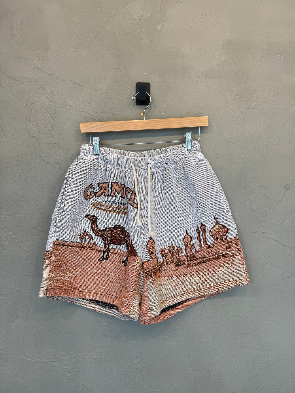 Camel Tapestry Shorts
